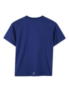 T-shirt per bambini Givenchy Kids blu con stampa logo bianco a lettere - Rubino Kids