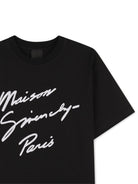 T-shirt per bambini Givenchy Kids nera con logo - Rubino Kids