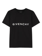 T-shirt per bambini Givenchy Kids nero con caratteristicmo motivo 4G - Rubino Kids