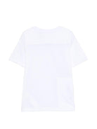 T-shirt per bambini K Way Kids bianca con dettaglio logo - Rubino Kids