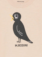 T-shirt per bambini Mini Rodini beige con stampa grafica - Rubino Kids