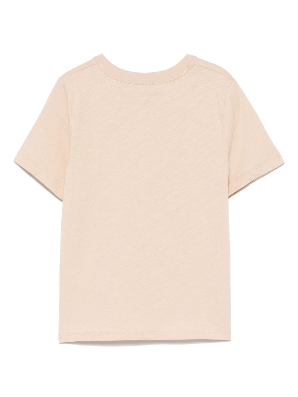 T-shirt per bambini Mini Rodini beige con stampa grafica - Rubino Kids