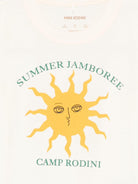 T-shirt per bambini Mini Rodini beige con stampa sole - Rubino Kids