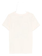 T-shirt per bambini Moschino Kids beige con stampa Teddy Bear - Rubino Kids