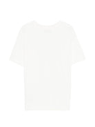 T-shirt per bambini Moschino Kids bianca con logo sul davanti - Rubino Kids