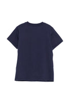 T-shirt per bambini Moschino Kids blu con stampa grafica - Rubino Kids