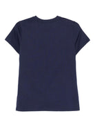 T-shirt per bambini Moschino Kids blu con stampa Teddy Bear - Rubino Kids