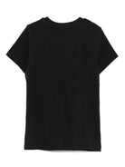 T-shirt per bambini Moschino Kids nera con stampa Teddy Bear - Rubino Kids