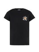 T-shirt per bambini Moschino Kids nera con stampa Teddy Bear - Rubino Kids