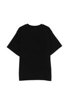 T-shirt per bambini Moschino Kids nera con stampa Teddy Bear sul davanti - Rubino Kids