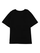 T-shirt per bambini Moschino Kids nero con stampa grafica - Rubino Kids