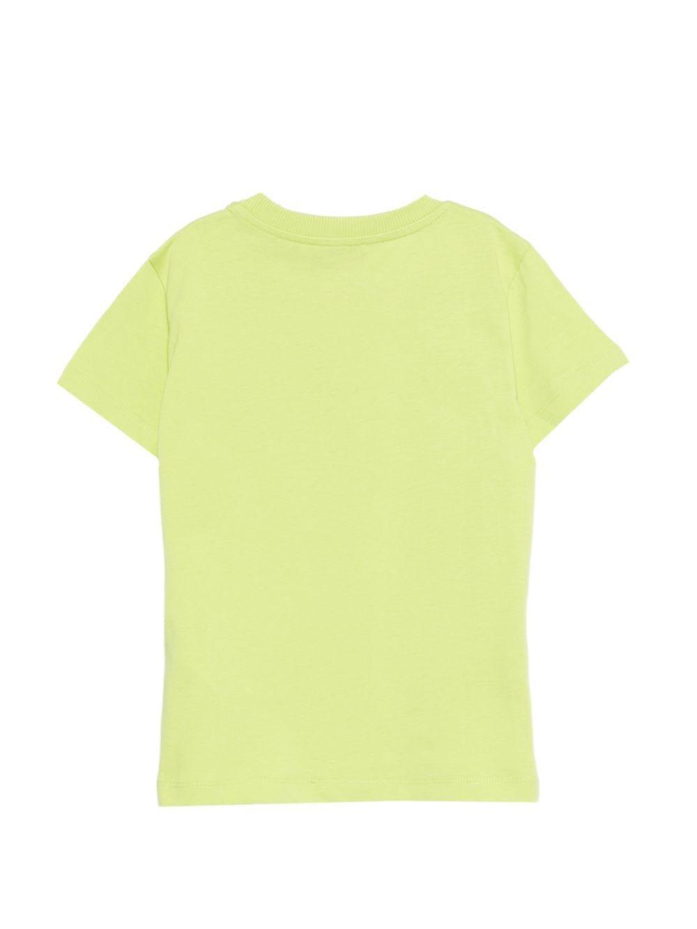 T-shirt per bambini Moschino Kids verde con stampa Teddy Bear - Rubino Kids