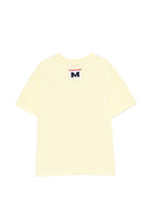 T-shirt per bambini MSGM Kids giallo con stampa sul davanti - Rubino Kids