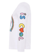T-shirt per bambini Stella McCartney Kids bianco con stampa grafica - Rubino Kids