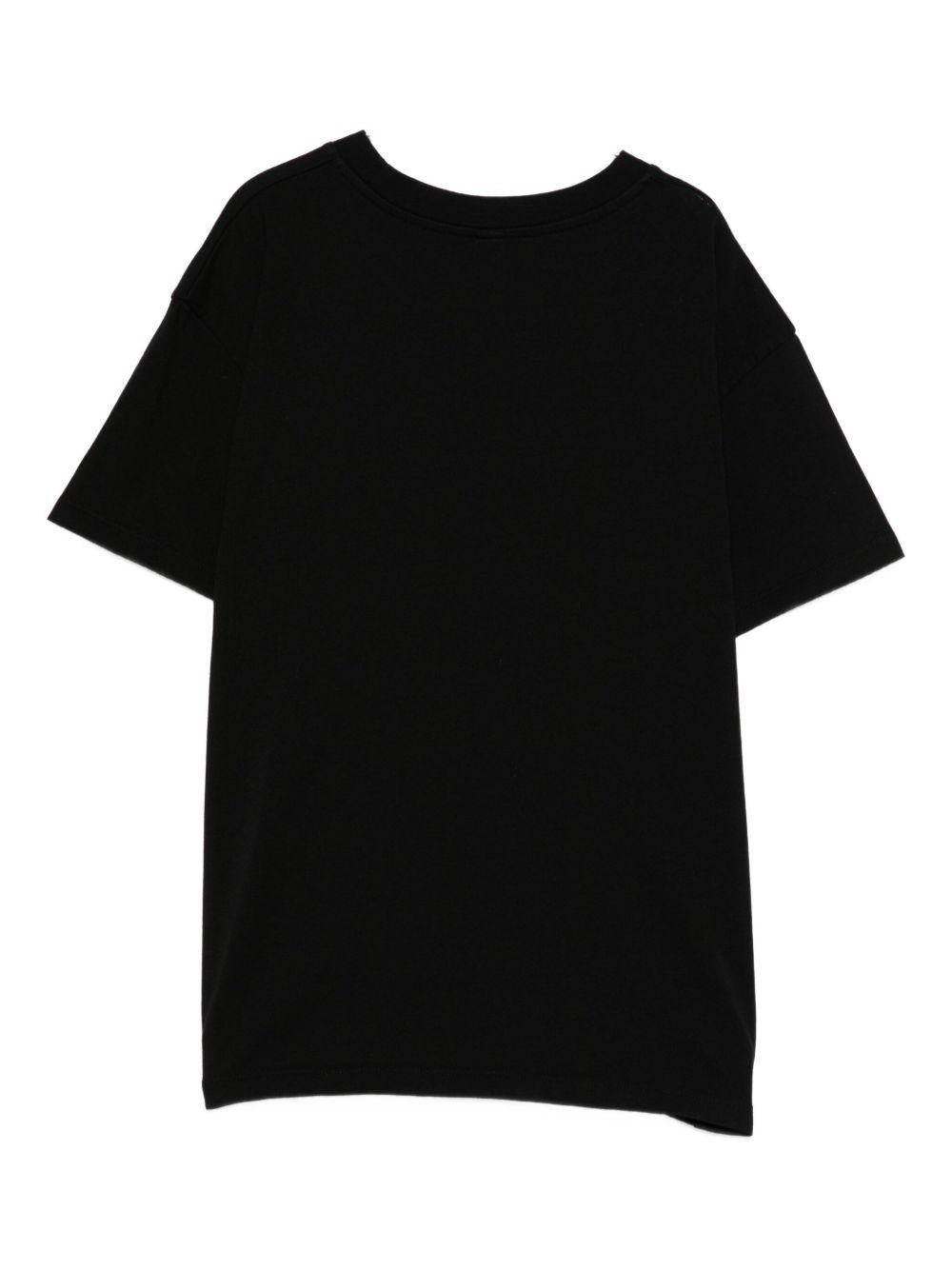 T-shirt per bambini Stella McCartney Kids nera con stampa sul davanti - Rubino Kids