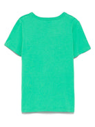 T-shirt per bambini Stella McCartney Kids verde con stampa grafica - Rubino Kids