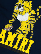 T-shirt per bambino Amiri Kids blu con stampa tigrata - Rubino Kids