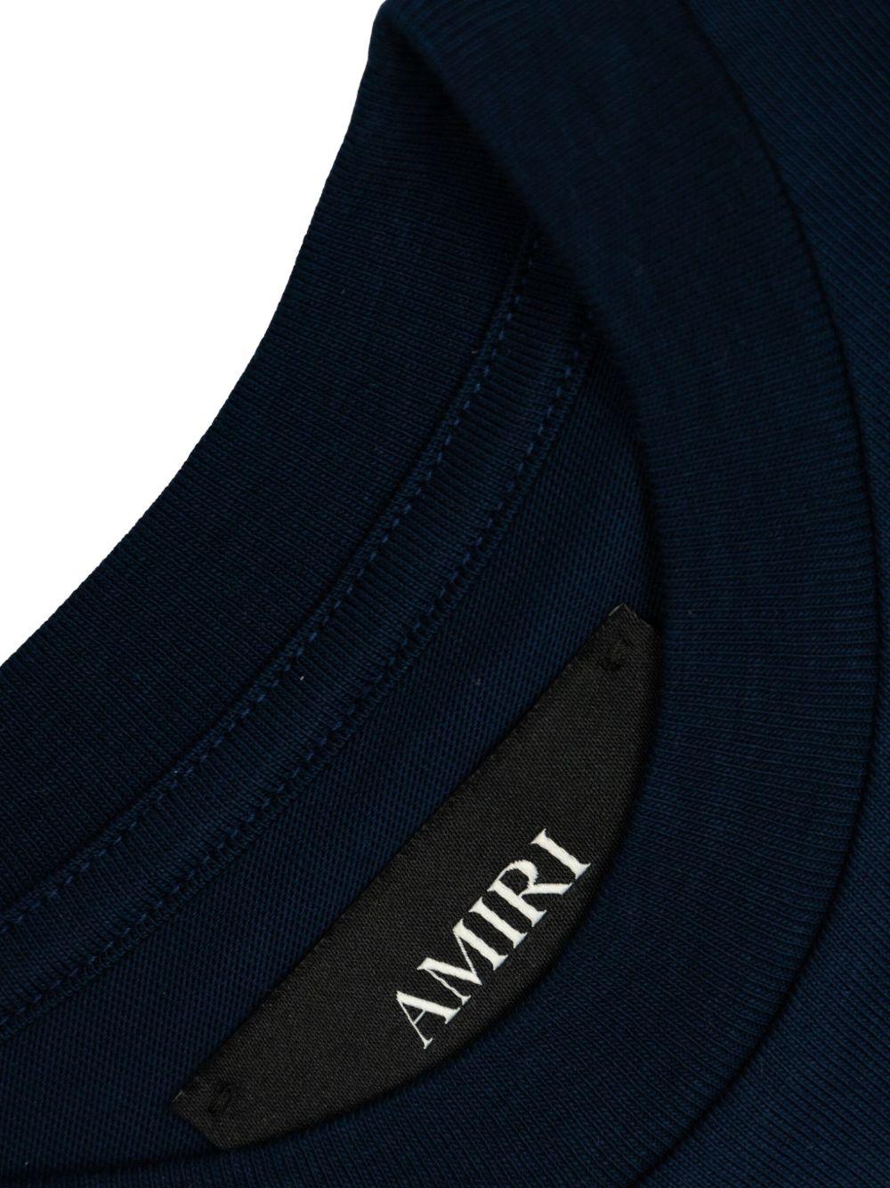 T-shirt per bambino Amiri Kids blu con stampa tigrata - Rubino Kids