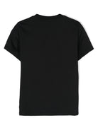 T-shirt per bambino Amiri Kids nero con stampa con logo sul davanti - Rubino Kids