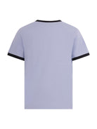 T-shirt per bambino Balmain Kids azzurra con stampa del logo sul davanti - Rubino Kids