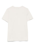T-shirt per bambino Balmain Kids beige con logo - Rubino Kids