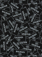 T-shirt per bambino Balmain Kids nero con logo all - over - Rubino Kids