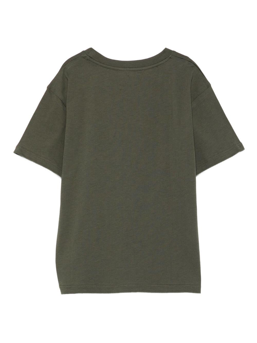 T-shirt per bambino Balmain Kids verde con logo - Rubino Kids