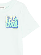 T-shirt per bambino Billieblush azzurro con dettaglio grafico sul petto - Rubino Kids