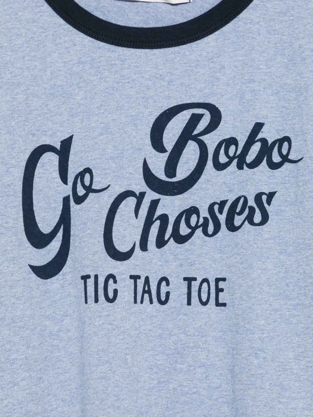 T-shirt per bambino Bobo Choses azzurro con stampa grafica - Rubino Kids