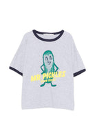 T-shirt per bambino Bobo Choses grigia con stampa grafica Mr. Pickles - Rubino Kids