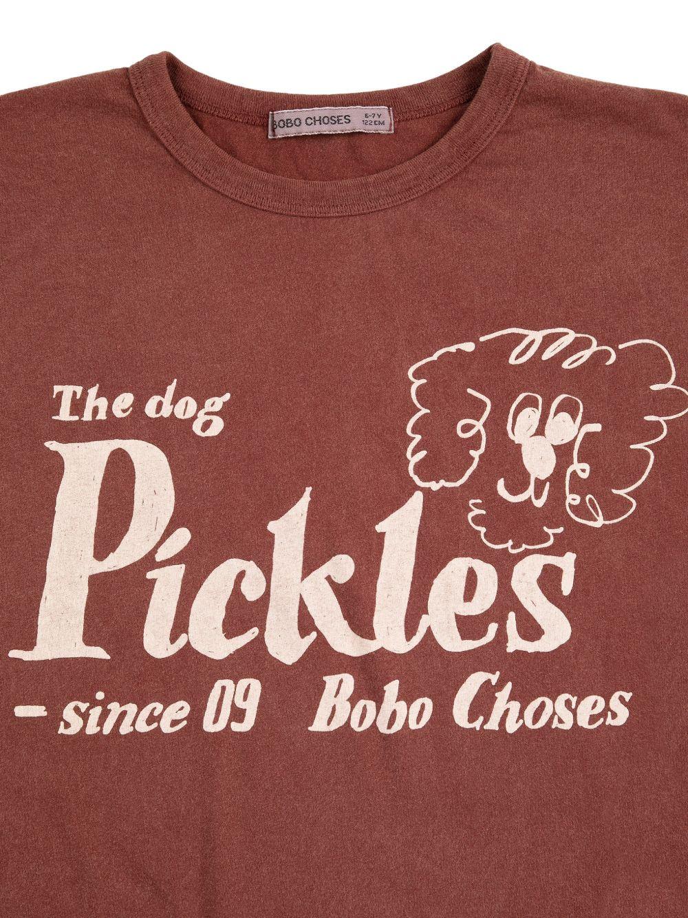 T-shirt per bambino Bobo Choses marrone con stampa grafica Mr. Pickles - Rubino Kids