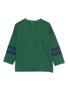 T-shirt per bambino Bobo Choses verde con stampa del logo - Rubino Kids