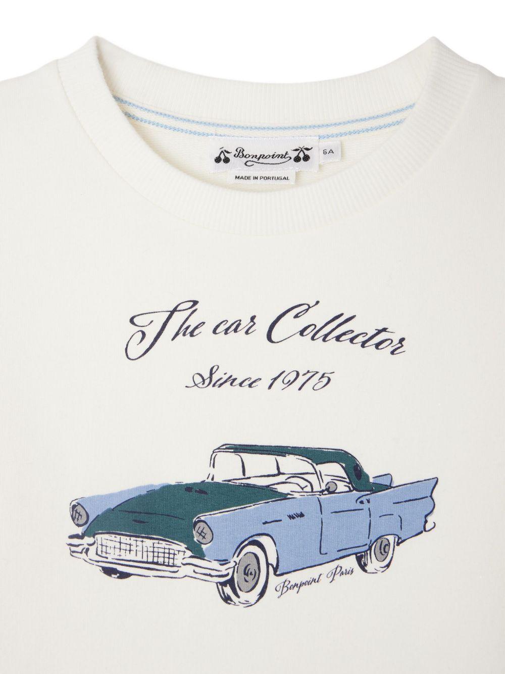 T-shirt per bambino Bonpoint bianco con stampa - Rubino Kids