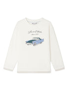 T-shirt per bambino Bonpoint bianco con stampa - Rubino Kids