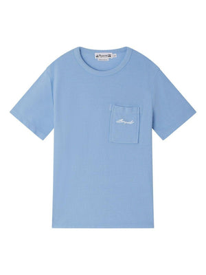 T-shirt per bambino Bonpoint Elrador azzurro con tasca applicata