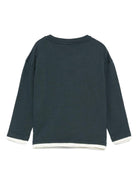 T-shirt per bambino Bonpoint verde con grafica auto sul davanti - Rubino Kids