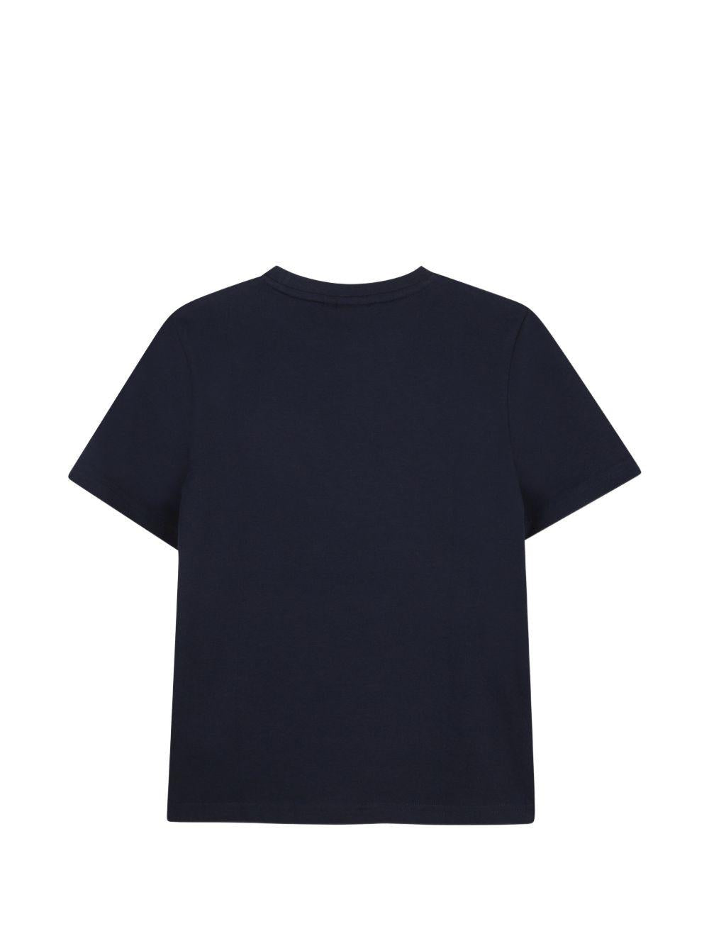 T-shirt per bambino Boss Kids blu con dettaglio logo - Rubino Kids
