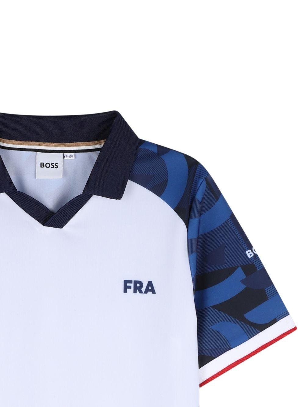 T-shirt per bambino Boss Kids multicolore con design color - block - Rubino Kids