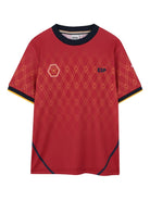 T-shirt per bambino Boss Kids rossa con motivo a rombi - Rubino Kids