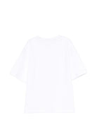 T-shirt per bambino Boss Kidswear bianco con stampa grafica sul davanti - Rubino Kids