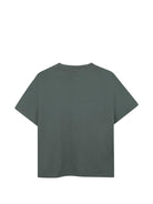 T-shirt per bambino Boss Kidswear verde con logo sul petto - Rubino Kids