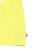 T-shirt per bambino Burberry Kids gialla con stampa con logo sul davanti - Rubino Kids