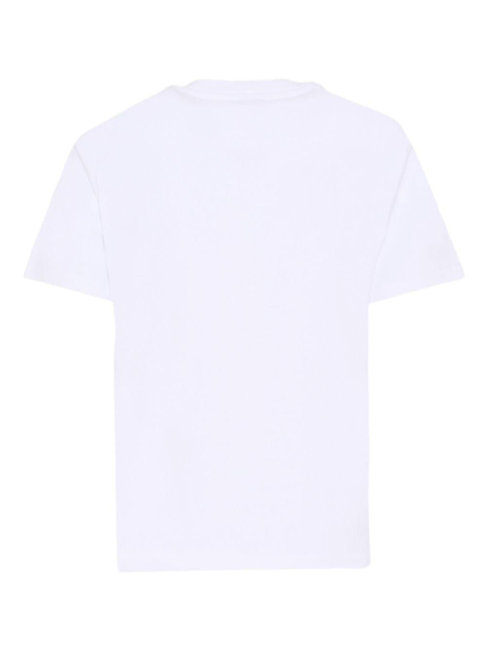 T-shirt per bambino Casablanca Kids bianca con stampa logo - Rubino Kids