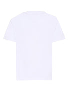 T-shirt per bambino Casablanca Kids bianca con stampa logo - Rubino Kids