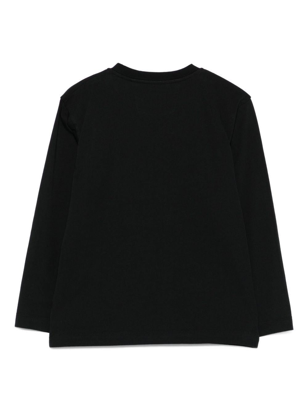 T-shirt per bambino C.P. Company Kids nera con logo - Rubino Kids