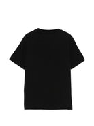 T-shirt per bambino C.P. Company Kids nera con logo sul davanti - Rubino Kids