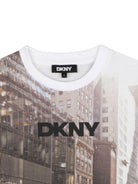 T-shirt per bambino Dkny multicolore con stampa - Rubino Kids