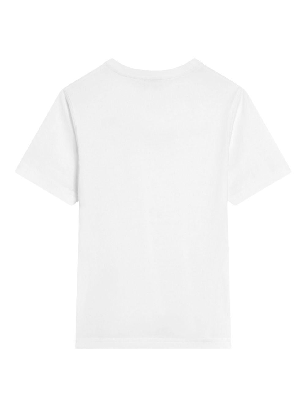 T-shirt per bambino Dolce & Gabbana Kids DG bianco con ricamo - Rubino Kids