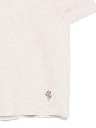 T-shirt per bambino Eleventy Kids beige con logo sul davanti - Rubino Kids