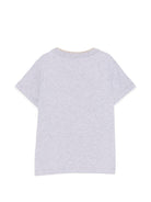 T-shirt per bambino Eleventy Kids grigia con logo sul davanti - Rubino Kids